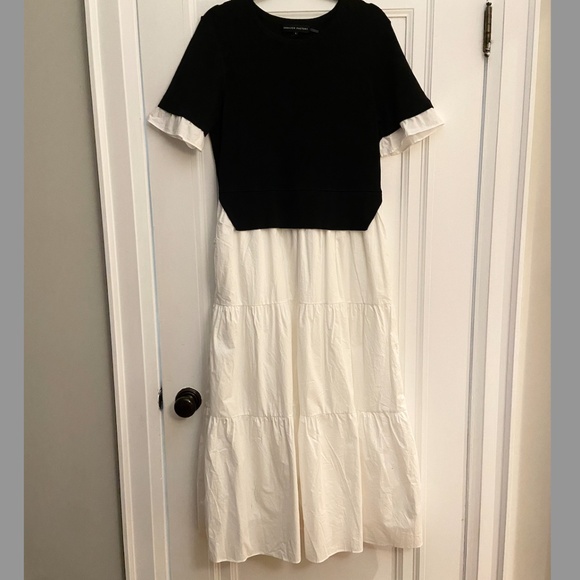 English Factory Mixed Media Short Sleeve Maxi Dress - Picture 6 of 7